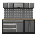 Sealey Superline PRO® Storage System with Pressed Wood Worktop 2.04m