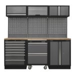 Sealey Superline PRO® Storage System with Pressed Wood Worktop 2.04m