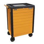 Sealey Superline PRO® Push-To-Open Rollcab 7 Drawer - Orange