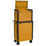 Sealey Superline PRO® Push-To-Open Topchest & Rollcab Combination 11 Drawer - Orange