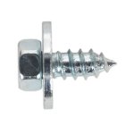 Sealey Zinc Plated Acme Screw with Captive Washer M12 x 1/2" - Pack of 50