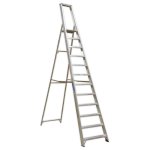 Sealey Industrial Step Ladder 12-Tread Aluminium - BS 2037/1