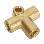 Sealey 3-Way Brake Tube Connector 3/8"UNF x 24tpi