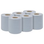 Sealey 2-Ply Embossed Blue Paper Roll 60m - Pack of 6