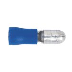 Sealey Male Bullet Terminal 5mm, Blue - Pack of 100