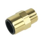 Sealey Speedfit® Brass Straight Adaptor 22mm x 3/4"BSPT