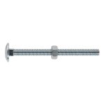 Sealey Zinc Plated Coach Bolt & Nut M6 x 75mm, DIN 603 - Pack of 100