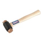 Sealey Premier Copper Faced Hammer with Hickory Shaft 1.75lb