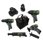 Sealey 4 x SV10.8 Series Cordless Combo Kit 10.8 V - 2 Batteries