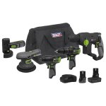 Sealey 5 x SV10.8 Series Cordless Combo Kit 10.8V - 2 Batteries