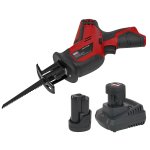 Sealey SV12 Series Cordless Reciprocating Saw Kit 12V - 2 Batteries