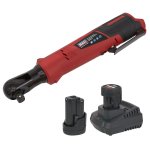 Sealey SV12 Series 1/2"Sq Drive Cordless Ratchet Wrench Kit 12V - 2 Batteries