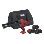 Sealey SV20 Series 310ml Cordless Caulking Gun Kit 20V - 2 Batteries