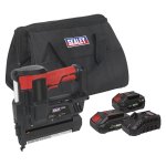 Sealey SV20 Series Cordless Staple/Nail Gun Kit 18G 20V - 2 Batteries