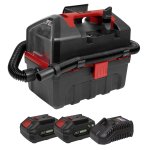 Sealey SV20 Series 10L Cordless Wet & Dry Vacuum Kit 20V 4Ah - 2 Batteries