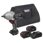 Sealey Premier SV20 Series Cordless Impact Wrench Kit 20V 4Ah - 2 Batteries