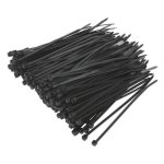 Sealey Cable Tie 100 x 2.5mm, Black - Pack of 200