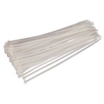 Sealey Cable Tie 300 x 4.8mm, White - Pack of 100