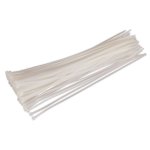 Sealey Cable Tie 380 x 4.8mm, White - Pack of 100