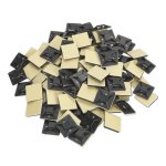 Sealey Self-Adhesive Cable Tie Mount 25 x 25mm, Black - Pack of 100