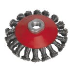 Sealey 100mm Conical Wire Brush M10 x 1.5mm