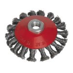 Sealey 100mm Conical Wire Brush M14 x 2mm