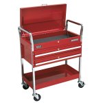 Sealey Superline PRO® Heavy-Duty Trolley with Lockable Top & 2 Drawers 2-Level