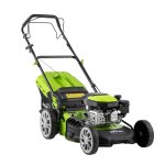 Sealey Dellonda Self-Propelled Petrol Lawnmower Grass Cutter with Height Adjustment & Grass Bag 144cc 18"/46cm 4-Stroke Engine