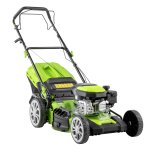 Sealey Dellonda Self-Propelled Petrol Lawnmower Grass Cutter with Height Adjustment & Grass Bag 170cc 20"/51cm 4-Stroke Engine