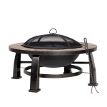 Sealey Dellonda 76cm Deluxe Traditional Style Fire Pit/Fireplace/Outdoor Heater - Slate