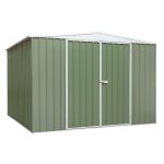 Sealey Dellonda Galvanized Steel Storage Shed with Apex Style Roof 300 x 300 x 220cm - Green