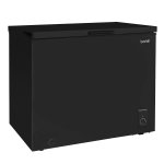 Sealey Baridi Freestanding Chest Freezer, 199L Capacity, Garages and Outbuilding Safe, -12 to -24°C Adjustable Thermostat with Refrigeration Mode, Black