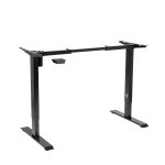 Sealey Dellonda Single Motor Ultra-Quiet Adjustable-Height Desk Frame 70kg Capacity - Black