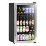 Sealey Baridi Wine, Beer & Drinks Fridge 85L Capacity - Stainless Steel