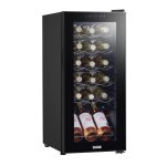 Sealey Baridi 18 Bottle Wine Fridge & Cooler - Black