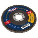 Sealey Flap Disc Aluminium Oxide Ø100mm Ø16mm Bore 120Grit