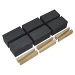 Sealey Worksafe® 50 x 50 x 100mm Floor Grinding Block 12Grit - Pack of 6