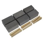 Sealey Worksafe® 50 x 50 x 100mm Floor Grinding Block 120Grit - Pack of 6