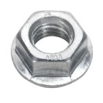 Sealey Zinc Plated Serrated Flange Nut M12 - Pack of 50