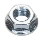 Sealey Zinc Plated Serrated Flange Nut M8 - Pack of 100