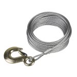 Sealey Winch Cable/Wire Rope with Forged Hook 5.1mm x 10m 1350kg Breaking Strength