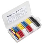 Sealey Heat Shrink Tubing Assortment 50mm 190pc - Mixed Colours