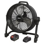 Sealey SV20 Series 16" 2-in-1 Cordless/Corded High Velocity Drum Fan Kit 20V