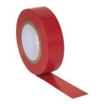 Sealey PVC Insulating Tape 19mm x 20m, Red - Pack of 10