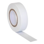 Sealey PVC Insulating Tape 19mm x 20m, White - Pack of 10