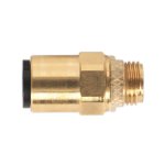 Sealey John Guest® Speedfit® Brass SuperThread Straight Adaptor 6mm x 1/8"BSP - Pack of 2