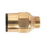 Sealey John Guest® Speedfit® Brass SuperThread Straight Adaptor 8mm x 1/8"BSP - Pack of 2