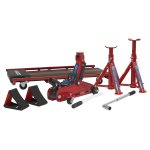 Sealey Lifting Kit (Inc Jack, Axle Stands, Creeper, Chocks & Wrench) 2 Tonne 5pc