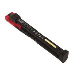 Sealey Rechargeable Slim Folding Pocket Light 2 COB & 1 SMD LED - Red