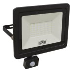 Sealey Extra-Slim Floodlight with PIR Sensor 100W SMD LED